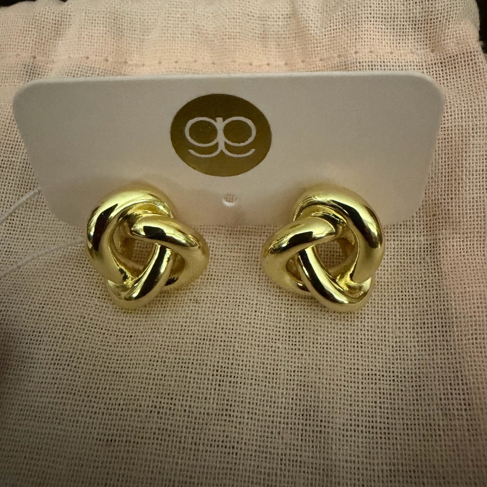 Gorjana Infinity Gold Knot Earrings